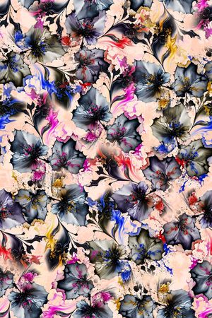 花卉印花华亿平台图片