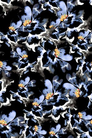 水墨风印花华亿平台图片