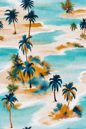 风景景观印花华亿平台图片