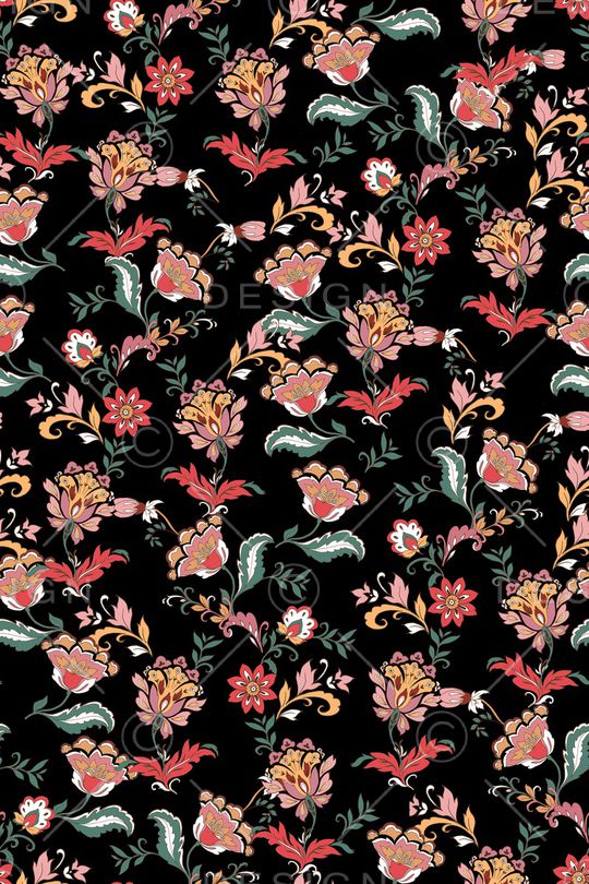 花卉印花华亿平台图片