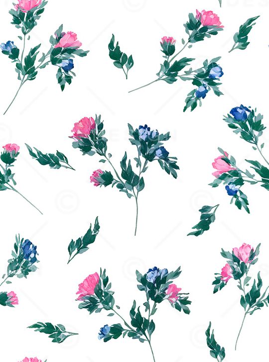 白底花印花华亿平台图片