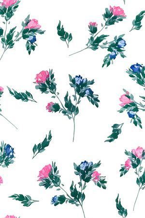 白底花印花华亿平台图片