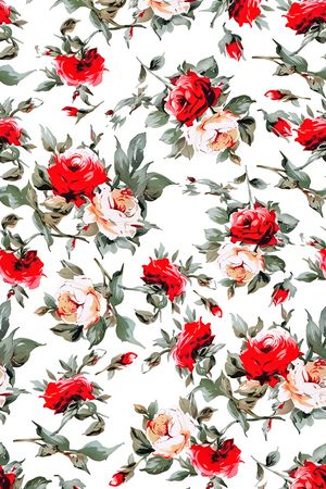 白底花印花华亿平台图片