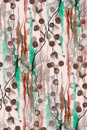 线条画印花华亿平台图片