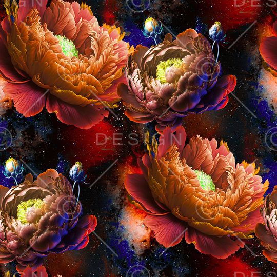 晕染肌理印花华亿平台图片