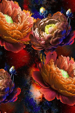 晕染肌理印花华亿平台图片