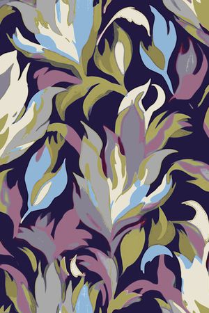 抽象花卉印花华亿平台图片