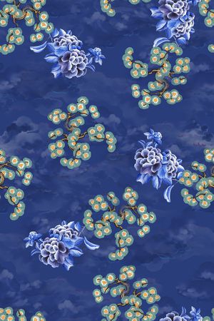 旗袍印花华亿平台图片