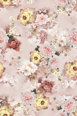 月季花印花华亿平台图片