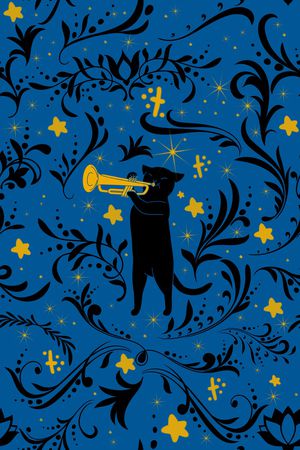 卡通动物印花华亿平台图片