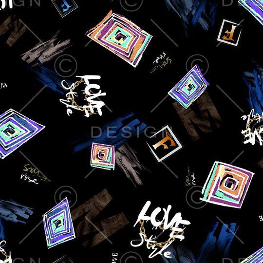 几何印花华亿平台图片