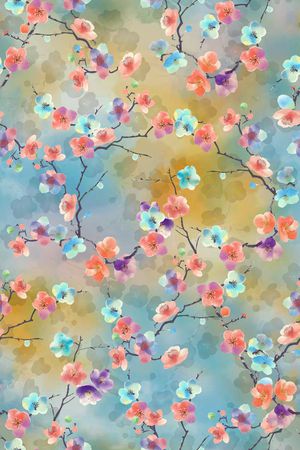 梅花印花华亿平台图片