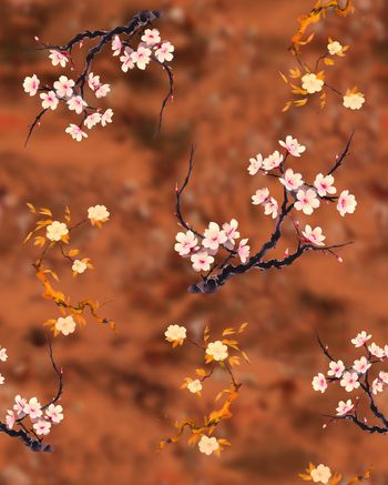 梅花印花华亿平台图片