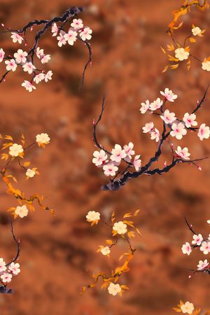 梅花印花华亿平台图片