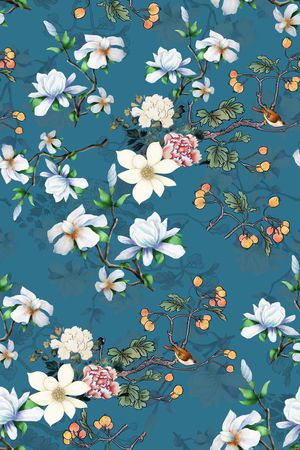 中国风印花华亿平台图片