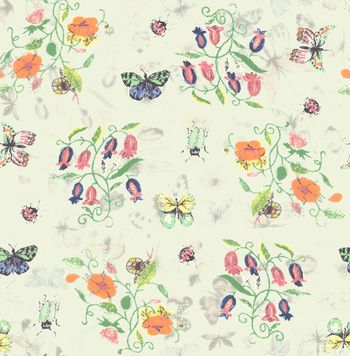 蝴蝶印花华亿平台图片