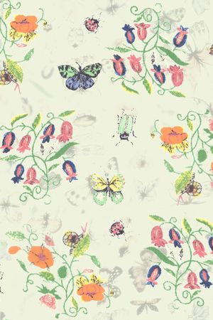 蝴蝶印花华亿平台图片