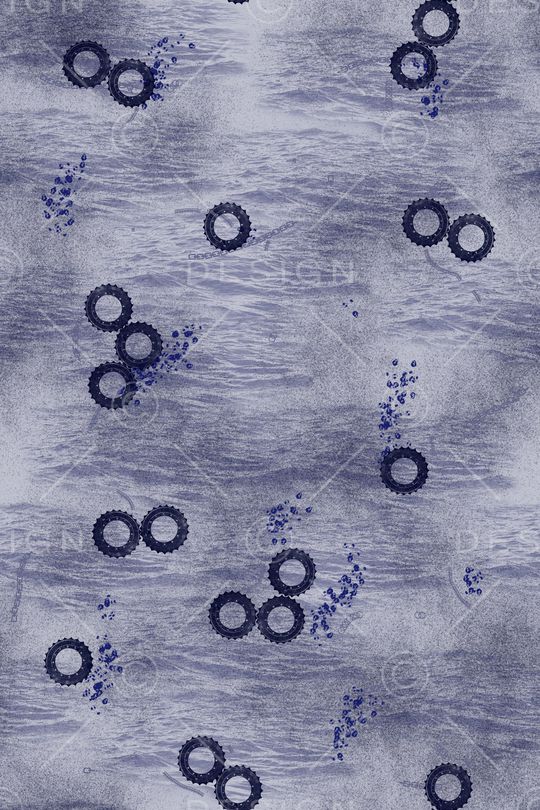 波浪印花华亿平台图片