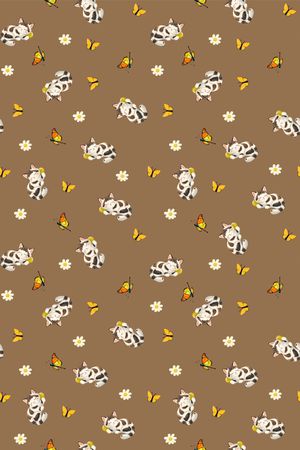 卡通动物印花华亿平台图片