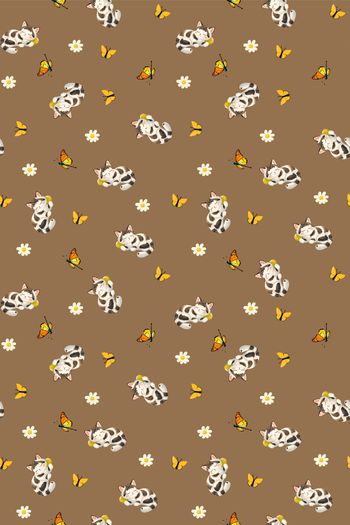 卡通动物印花华亿平台图片