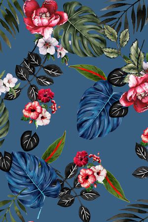 花卉印花华亿平台图片