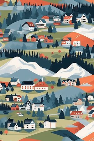 风景印花华亿平台图片