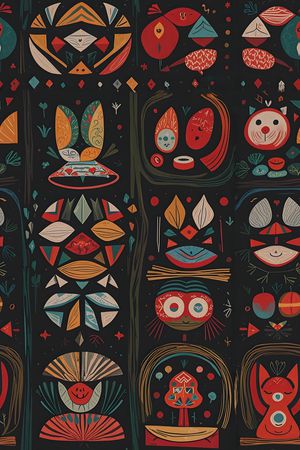 抽象印花华亿平台图片