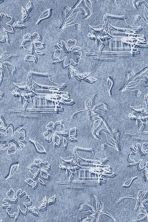 牛仔印花华亿平台图片