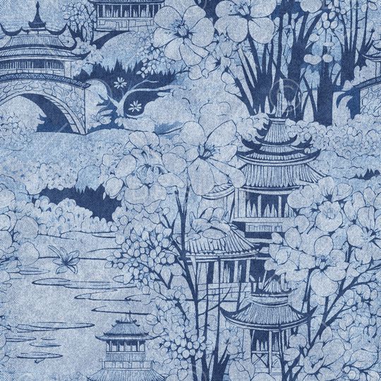 牛仔纹理印花华亿平台图片