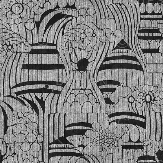 线描花卉印花华亿平台图片