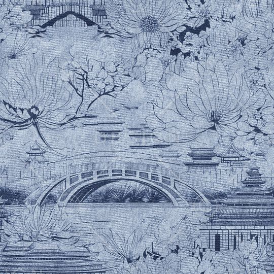 牛仔纹理印花华亿平台图片