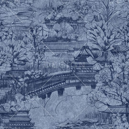 牛仔纹理印花华亿平台图片