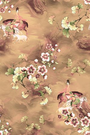 梅花印花华亿平台图片