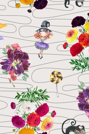 万圣节印花华亿平台图片