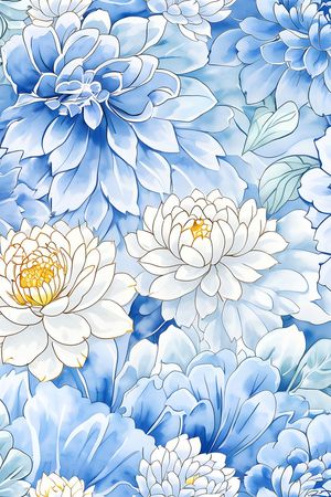 手绘花卉印花华亿平台图片