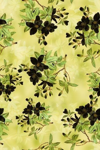 植物印花华亿平台图片