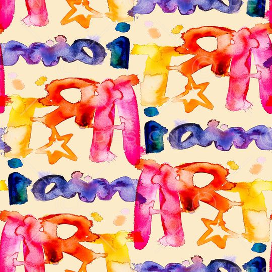 水彩印花华亿平台图片