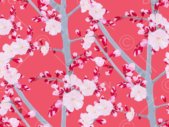 梅花印花华亿平台图片