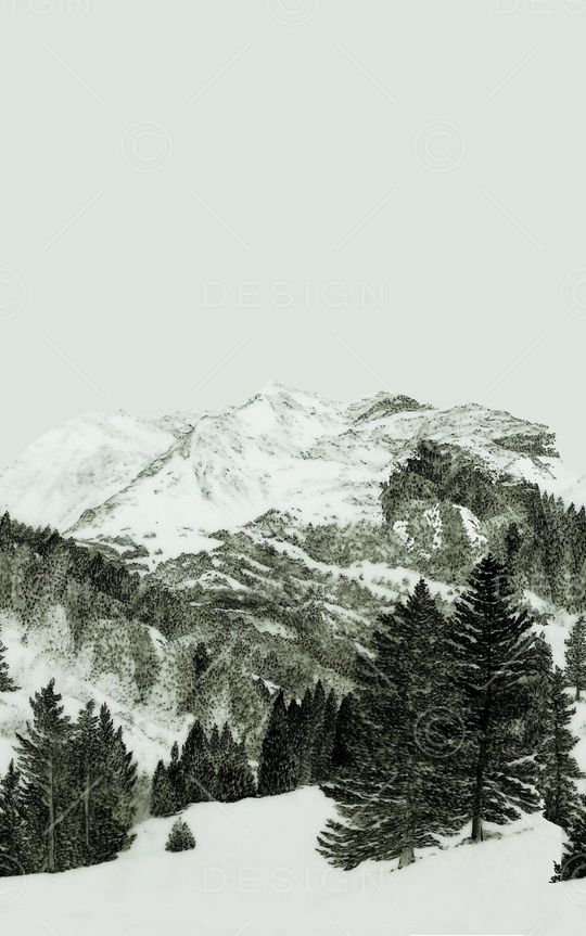 雪山印花华亿平台图片