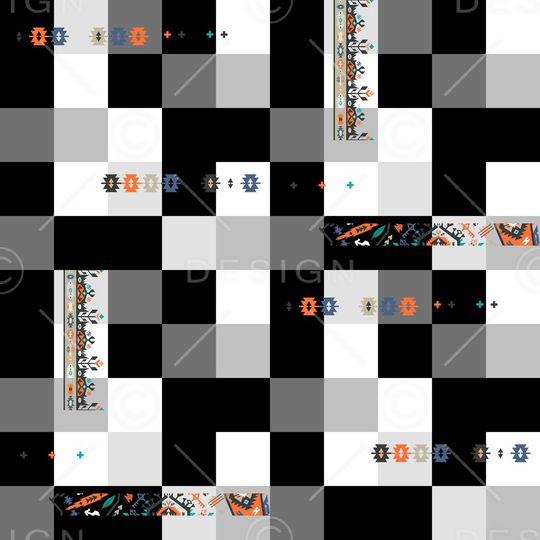 格子印花华亿平台图片