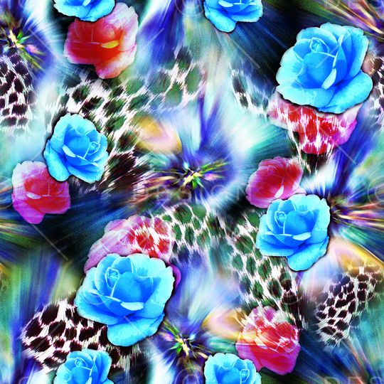 爆款散花印花华亿平台图片