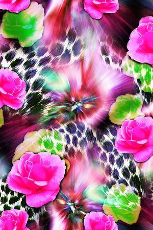 爆款散花印花华亿平台图片