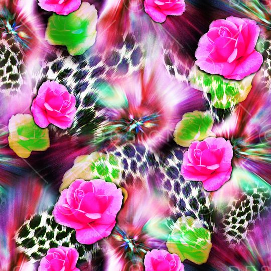 爆款散花印花华亿平台图片