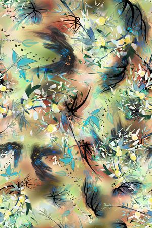 植物印花华亿平台图片