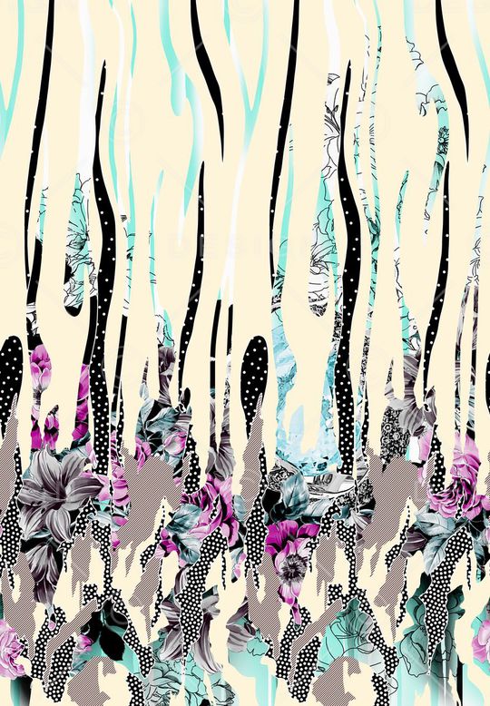 抽象印花华亿平台图片