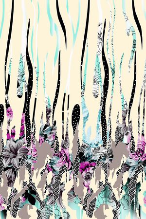 抽象印花华亿平台图片