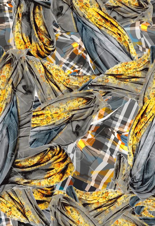 抽象印花华亿平台图片