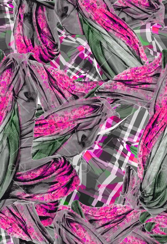 感悟抽象印花华亿平台图片