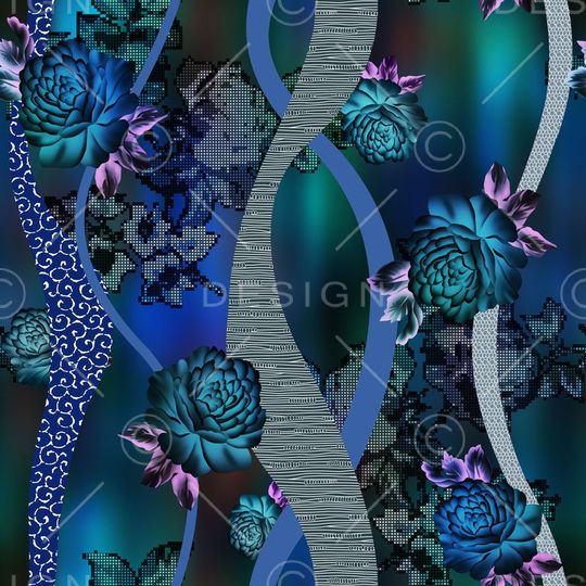 爆款散花印花华亿平台图片