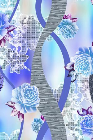 爆款散花印花华亿平台图片